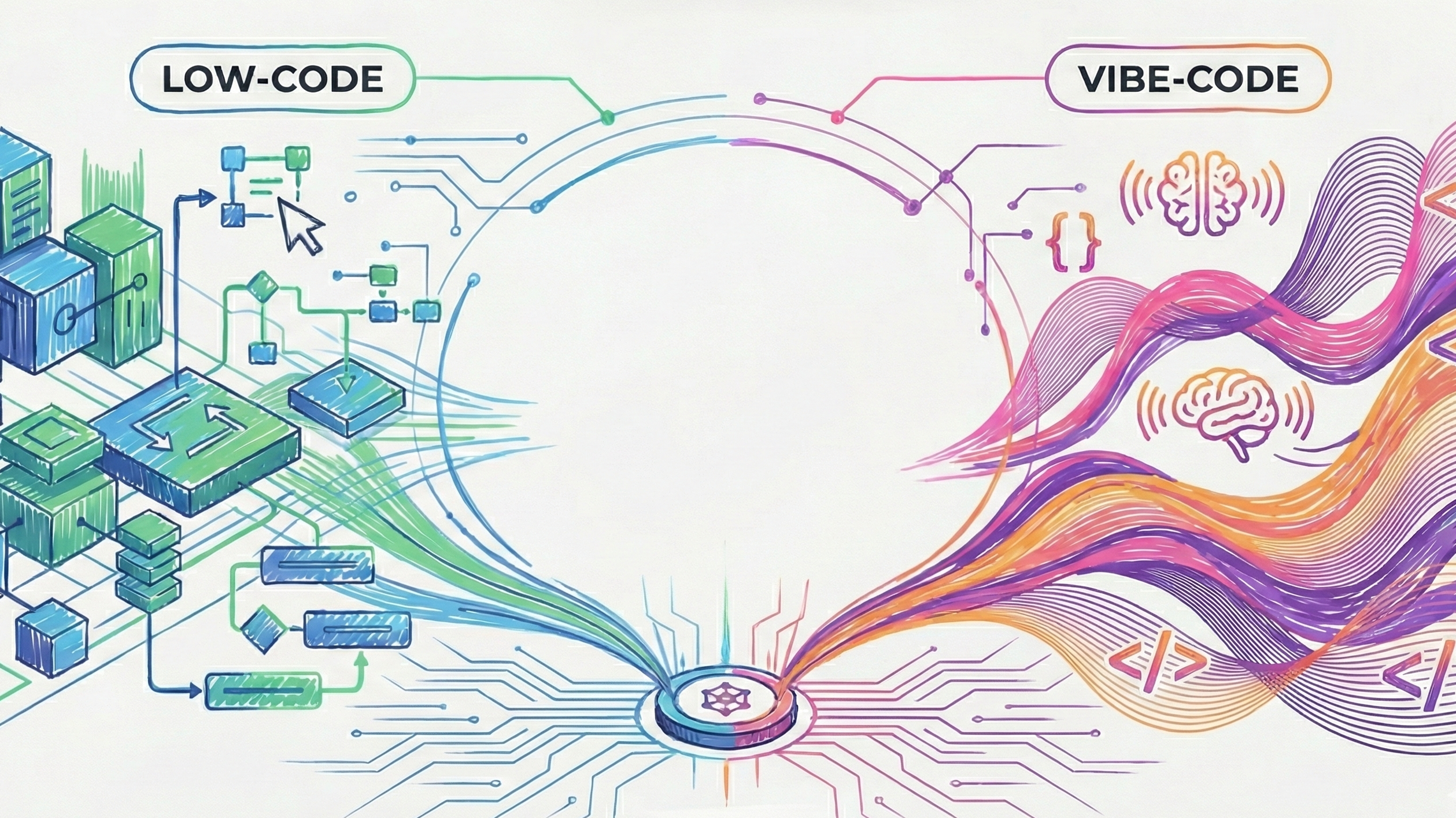 No momento, você está visualizando Da codificação tradicional ao vibe-code: evolução das ferramentas de desenvolvimento